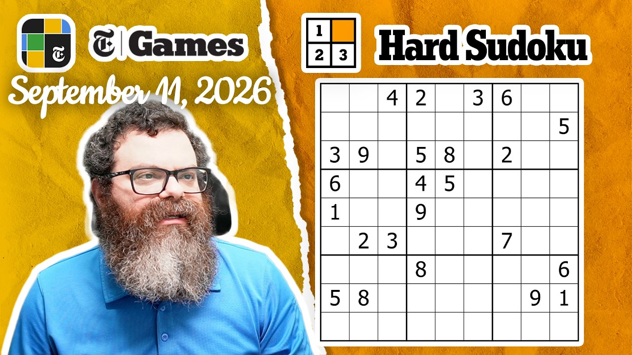 Rangsk beside a New York Times Hard Sudoku grid.